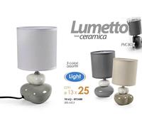 LAMPADA LUMETTO ABAT JOUR DA TAVOLO COMODINO CLASSICO MODERNO LOVE LUX 2513 cm [EEK: A+++]