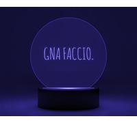 Lampada Luminosa Gna Faccio Incisione RGB LED alimentazione USB / batterie