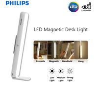 Lampada magnetica a LED Philips 66143 Lampada da lettura da tavolo da studio USB Type-C Ricaricabile EyeComfort Lampada da scrivania portatile 1800mAH 5W