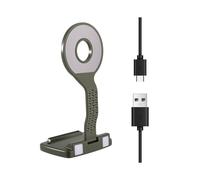 Lampada Magnetica Portatile per Lettura Notturna Telefono Cellulare, Protezione per Gli Occhi, Pieghevole, con Clip, Luce Flash per Telefono, LED