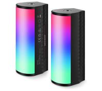 Lampada magnetica RGB - RNCYN - Set di 2 - 360 - Colore completo - Temperatura colore 2500k-8500k - 10.8x4x4.4 cm - 6W