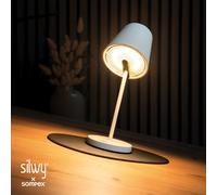 Lampada magnetica silwy x sompex portofino con base adesiva colore bianco