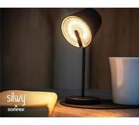 Lampada magnetica silwy x sompex portofino con base adesiva colore nero