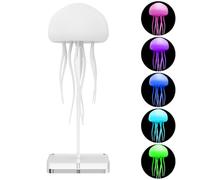 Lampada Medusa Fluttuante Meduse Lampada da Comodino LED Jellyfish Lamp Medusa Glow Lampada a Medusa Luce Notturna con Controllo Vocale Ricaricabile Lampada D'atmosfera Gradiente Regali Creativi