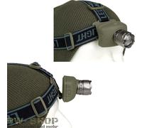 LAMPADA MILITARE TESTA 1-4 LED LAMPADA CASCO CREE COLORATA OUTDOOR LAMPADA...