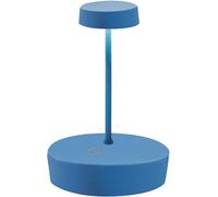 Lampada mini Swap pro a led ricaricabile da tavolo senza fili blu Zafferano
