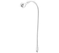 Lampada Mini USB a LED, Leggero Tavolo a LED USB Portatile Lungo 1W, Adatto per Casa, Scuola, Ufficio, Buono per lo Studio Notturno, la Lettura, ecc., Silver+bianco Caldo, Facile da Usare, (Luce