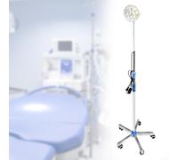 Lampada Mobile a Luce Fredda for Esami con Altezza Regolabile, Lampada Senza Ombre da Terra a LED for Otorinolaringoiatria, Ginecologia, Odontoiatria