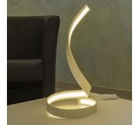 Lampada moderna curva luce tavolo scrivania ufficio LED 12W lume comodino 230V [EEK: A+++]