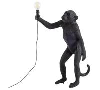Seletti Monkey Standing Lampada Da Tavolo Da Esterno Nera