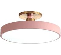 Lampada Monte semifulto 3-Color Diming Acrilic Acry Afferty Lighting Luoming Room Light, soffitto lampadario a LED, 50 cm/19,7 Pollici, Rosa