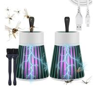 Lampada Mosqishock Mosquito, 2025 Aggiornamento Mosqishock 2 in 1 lampada da campeggio impermeabile esterno a base di esterno portatile, lampada da campeggio impermeabile per esterni (Green*2)