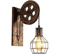 Lampada murale di Finitura in Bronzo Antico Vintage Retro Gage Wall Lighting Industrial Rustic Rustic Wall Light SectE per Cafe Bar Secrement Room Secret Room, E27 (Bronzo)