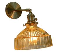 Lampada murale SCONCI DELLA MOLTITÀ VETRO INDUSTRIALE CONTRUTTO IL LIMINE DELLA FINA ALLA FINA ALLA MOLTA E27 Finitura a parete per soggiorno, camera da letto, bagno, cucina, soppalco, a 180 °