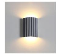 Lampada Muro Classico Panna Verde Sconce con Lampadina 2 luci su e Giù per Illuminazione Interno Apparecchiatura Letto lampade a Moderno da Parete Bianco corridoio Monte Arancione Grigio (c, LED