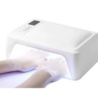 Lampada Nails Con Poggiamano Led UV Gel Unghie Ricostruzione 72W Professionale