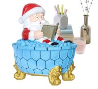 Lampada Natalizia a LED, alimentata Tramite USB, Lampada Decorativa da scrivania con Babbo Natale, Luce Notturna per Comodino, Soggiorno, Tavolo, mensola, Asilo, dormitorio, Scuola, Vacanze