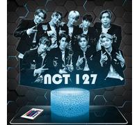 Lampada NCT decorazione per camera da ragazza Lampada 3D NCT oggetto K-pop Corea Pop Coreana idea regalo decorazione luce soffusa luce notturna decorazione ufficio. Idea Regalo Natale adolescente
