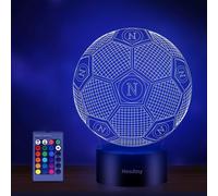 LAMPADA NOTTURNA CALCIO NAPOLI 3D LED 16 COLORI USB RICARICABILE REGALO IDEALE