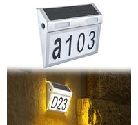 Lampada Numero Casa Solare Smart Design con Lunghe Ore di Lavoro Dopo Ricarica