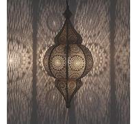 Lampada orientale HAYAT ORO, altezza 54 cm, lampada a sospensione marocchina Boho Chic per soggiorno, camera da letto, RAMADAN lampada a sospensione come da 1001 notte LN2030