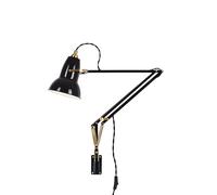 Lampada Originale in Ottone 1227 con Staffa A Parete Nero Corvino