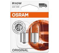 Lampada Osram 5637BLI2, 24V/10W, R10W, BA15s, in Blister doppio