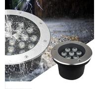 Lampada paesaggistica a LED macinato, luci sepolte Esterne - IP67 Spotlight a LED LED ROULD ROULD ROULD, proiettori a Terra in Acciaio Inossidabile 12V, per la Luce da Giardino da Giardino Patio