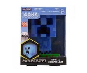 Lampada Paladone Minecraft Charged Creeper Light ICONS PP8004MCF blu plastica