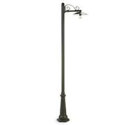 Lampada Palo Alto per Giardino Colore Grigio per Esterno Linea Antique Livos