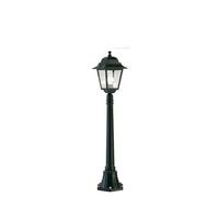 Sovil Illuminazione Palo esterno Amalfi Lanterna quadrata Alluminio nero H114 cm 1 luce E27 (340/06)