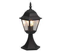 Lampada Palo da Esterno Attacco E27 in Alluminio Nero Opaco