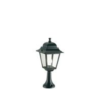 Lampada Palo Paletto da Cancello Colore Nero da Esterno Linea Quadrata Sovil