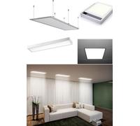 LAMPADA PANNELLO BIANCO LED 60x60 120x30 cm INCASSO 0 SOSPESO LUCE 4000K 6000K