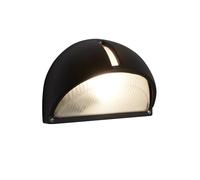 Applique Contemporanea Kentucky Alluminio Nero Vetro 1 Luce E27
