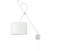 Lampada Parete Bianco Regolabile Wandleuchte con Interruttore Loft Luci Interno