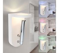 Lampada Parete da Pavimento Gesso Occhiali Multicolore Bianco LED Mobile