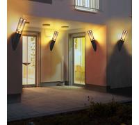 Lampada Parete da per Esterni IP44 Acciaio Inox Colori Fumi Rame 4er Set [EEK: Non valutato]
