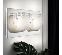 Lampada Parete da Soggiorno Corridoio LED Cristalli Vetro Chiaro Bed Breakfast