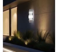 Lampada Parete Esterna Balcone E27 Lampada Patio Lampada Frontale Argento [EEK: Non valutato]