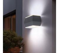 Lampada Parete Esterna Balcone LED Apparecchio Facciata Su Giù Faretto Alluminio