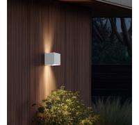 Lampada Parete Esterna da LED Apparecchio Facciata Bianco Up & Down Alluminio