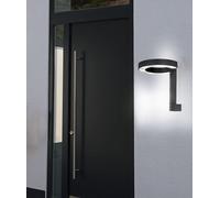 Lampada Parete Esterna Patio LED da Giardino Grigio Balcone 22 CM