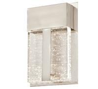 Lampada Parete Esterno 11 Watt LED Dimmerabile Cava II Nichel Con Colpo Ita Las [EEK: F]