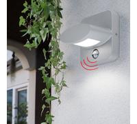 Lampada Parete LED Alluminio Esterno Movimento Balcone Veranda a Faretto Grigio