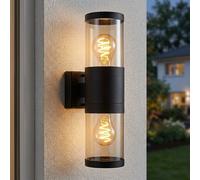 Globo Lighting Lampada da parete per esterni Xeloo 2x60 W nero-fumé 32014-2BS