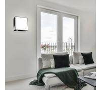 Lampada Parete Nero Acciaio Design Spot Angolare Dormire Ess Camera Luce Piano [EEK: Non valutato]