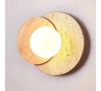 Lampada Parete pareti Tronchi creativi/Noce Giapponese Solido Crema in Stile Paesaggio Apparecchio di Illuminazione Decorativa per camere da Letto corridoi Scale Soggiorno (Colore del Tronco)