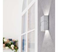 Lampada Parete per Esterni Fassadenleuchte LED Faretto da Muro Up Down Big Luce