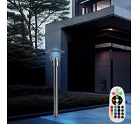 Lampada Parete Piantana Movimento Dimmerabile Telecomando Luce per Esterni RGB [EEK: F]